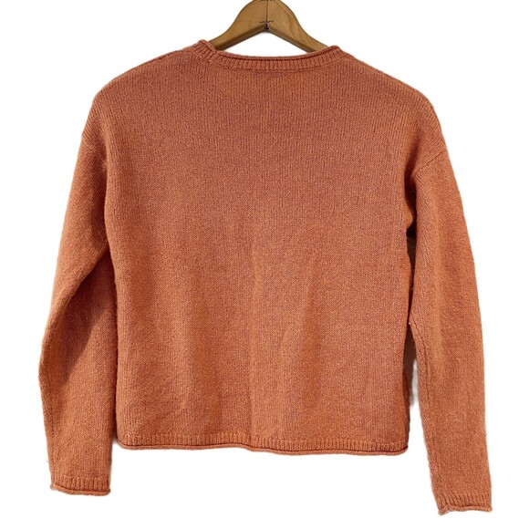 Madewell Chelsea Pocket Pullover Sweater Dusty Pink XS Acrylic Alpaca - Picture 5 of 10
